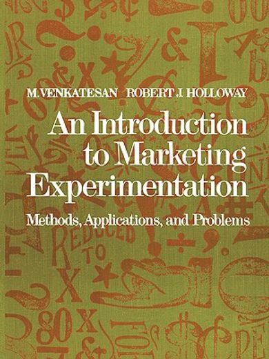 an introduction to marketing experimentation,mehtods, applications, and problems