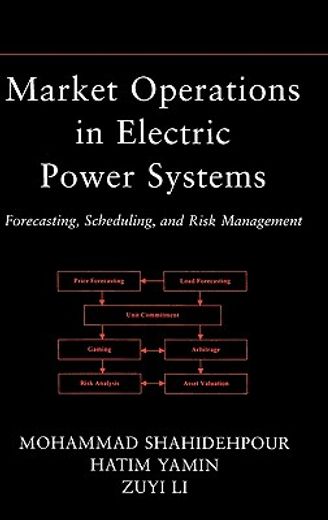 market operations in electric power systems,forecasting, scheduling, and risk management