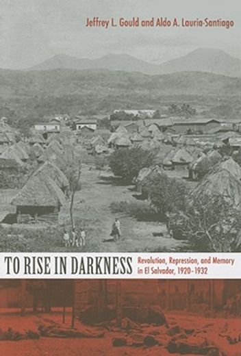 to rise in darkness,revolution, repression, and memory in el salvador, 1920-1932