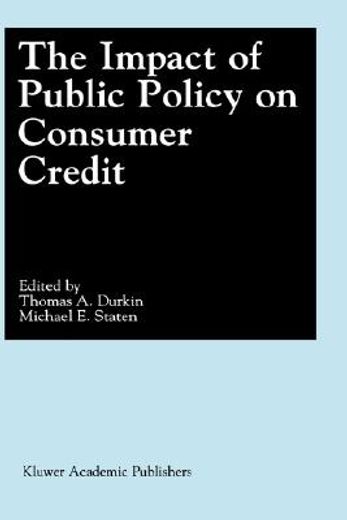 the impact of public policy on consumer credit (en Inglés)