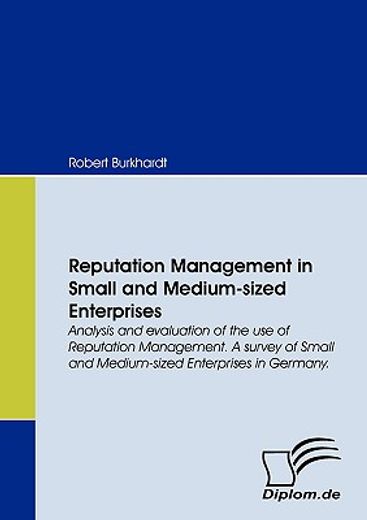 reputation management in small and medium-sized enterprises. analysis and evaluation of the use of r
