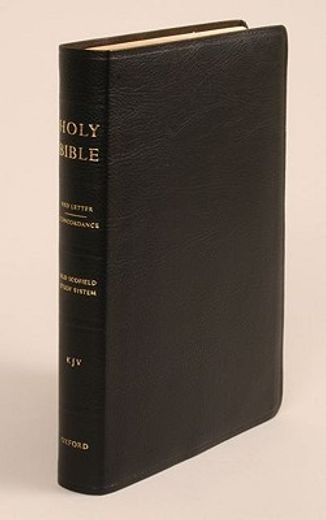 the old scofield study bible,king james version, black bonded leather, standard edition (en Inglés)