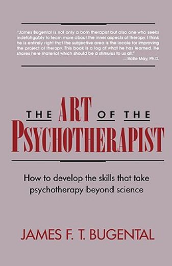 the art of the psychotherapist (en Inglés)