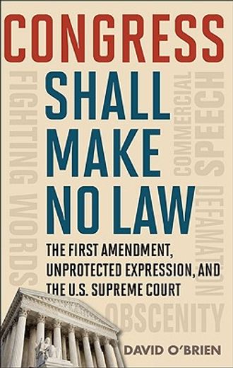 congress shall make no law,the first amendment, unprotected expression, and the supreme court