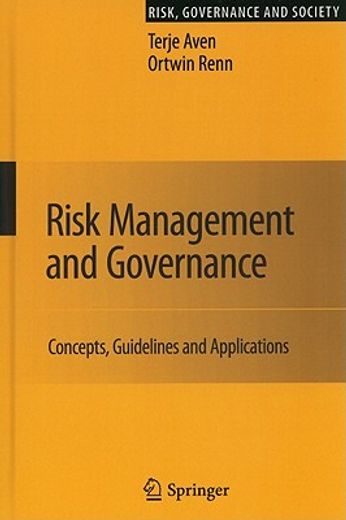 risk management and governance,concepts, guidelines and applications (en Inglés)