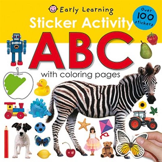 sticker activity abc (en Inglés)