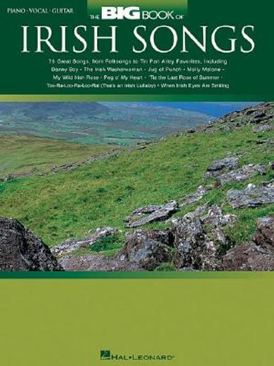 the big book of irish songs,piano-vocal-guitar