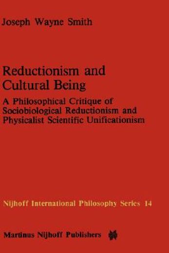 reductionism and cultural being (en Inglés)