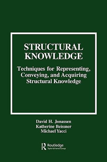 structural knowledge,techniques for representing, conveying, and acquiring structural knowledge