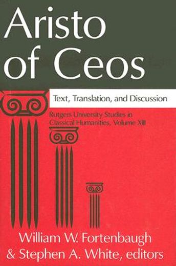 aristo of ceos,text, translation, and discussion