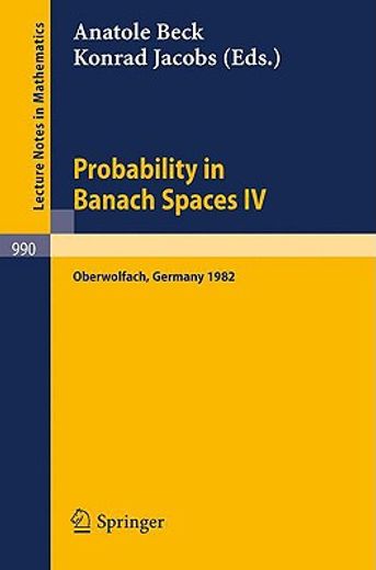 probability in banach spaces iv (en Francés)