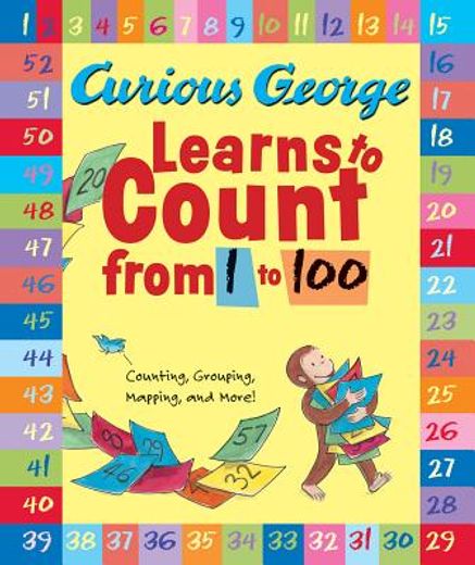 curious george learns to count from 1 to 100 (en Inglés)