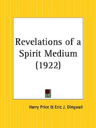 revelations of a spirit medium 1922