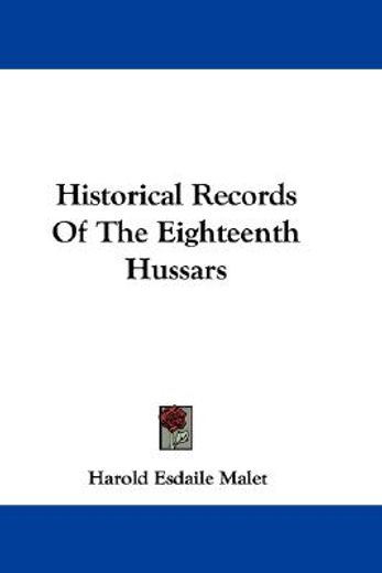 historical records of the eighteenth hus