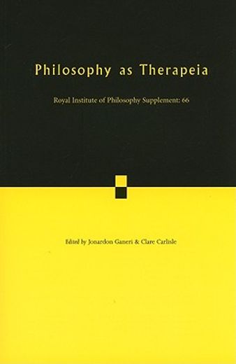 philosophy as therapeia