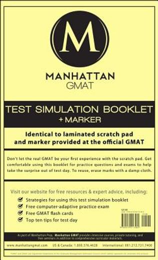 manhattan gmat test simulation booklet