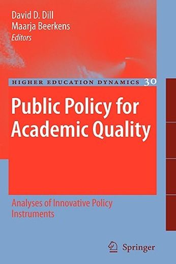 public policy for academic quality,analyses of innovative policy instruments