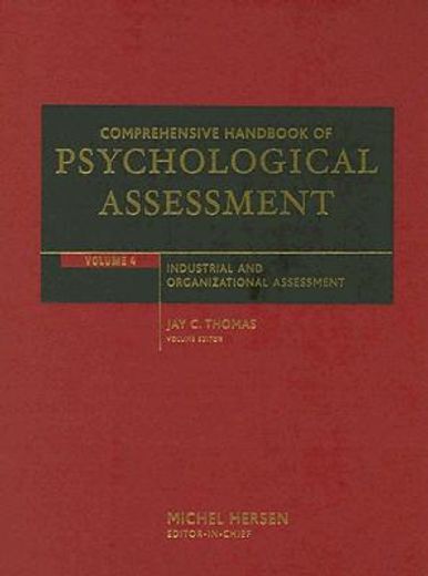 comprehensive handbook of psychological assessement,industrial and organizational assessment