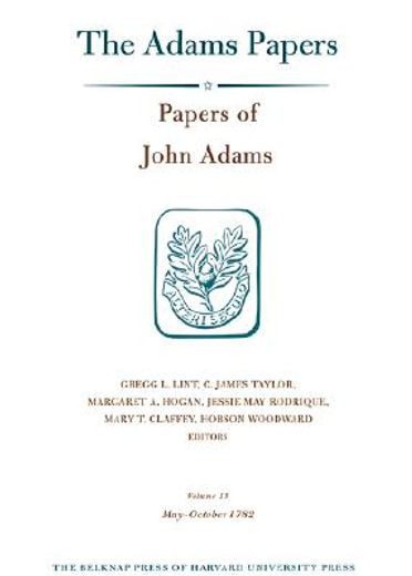papers of john adams,october 1782