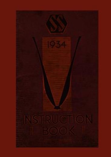 instruction book of ss-cars (jaguar),s.s. i. and s.s. ii. models (1934)