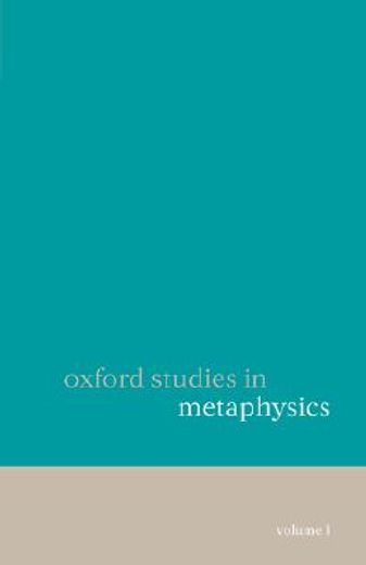 oxford studies in metaphysics