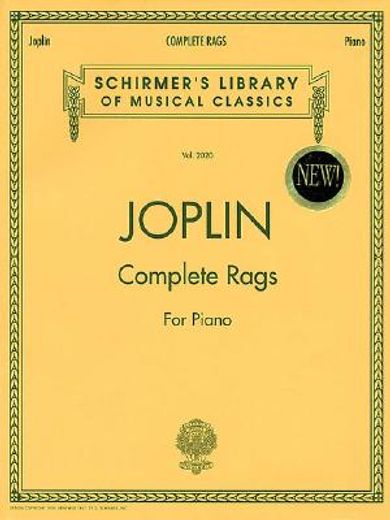 joplin - complete rags for piano