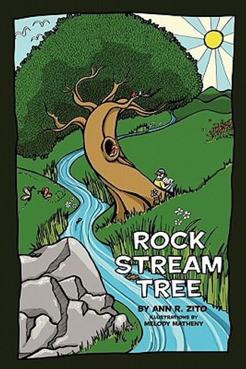 rock, stream, tree