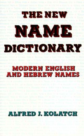 the new name dictionary (in English)