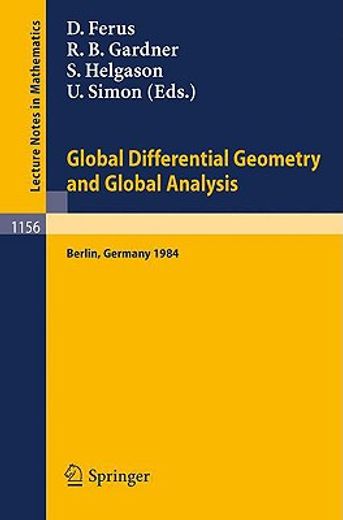 global differential geometry and global analysis 1984 (en Inglés)