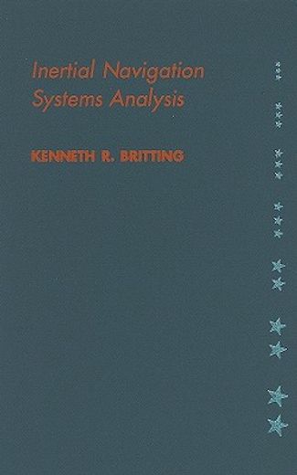 inertial navigation systems analysis