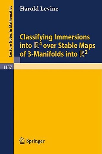 classifying immersions into r4 over stable maps of 3-manifolds into r2 (en Inglés)