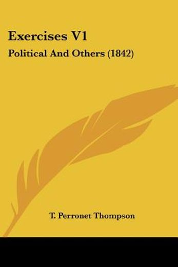 exercises v1: political and others (1842