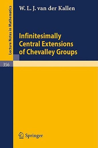 infinitesimally central extensions of chevalley groups (en Inglés)
