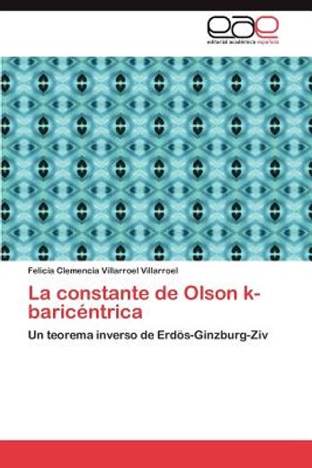 la constante de olson k-baric ntrica (in Spanish)