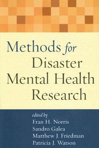 methods for disaster mental health research