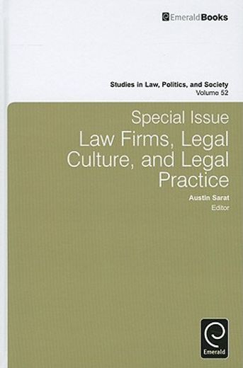law firms, legal culture, and legal practice
