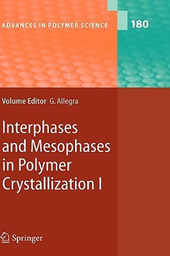 interphases and mesophases in polymer crystallization i