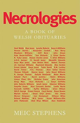 Necrologies: A Book of Welsh Obituaries (en Inglés)