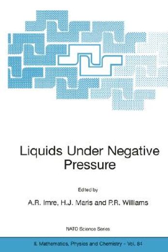 liquids under negative pressure (en Inglés)