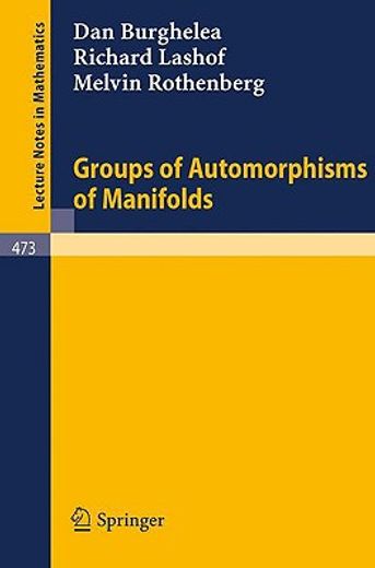 groups of automorphisms of manifolds (en Inglés)