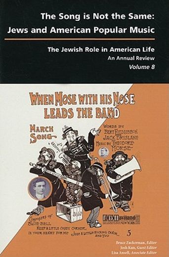 the song is not the same,jews and american popular music