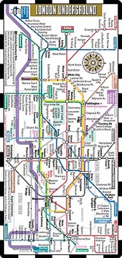 streetwise london underground map - the tube - laminated london metro map: folding pocket & wallet size metro map for travel