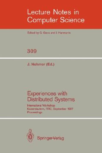 experiences with distributed systems (en Inglés)