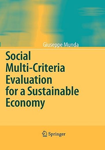 social multi-criteria evaluation for a sustainable economy