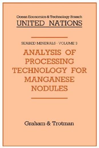 analysis of processing technology for manganese nodules