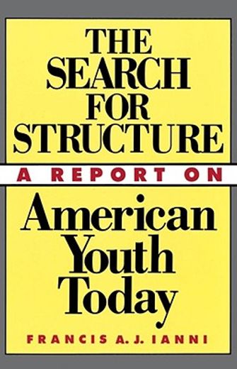 the search for structure,a report on american youth today
