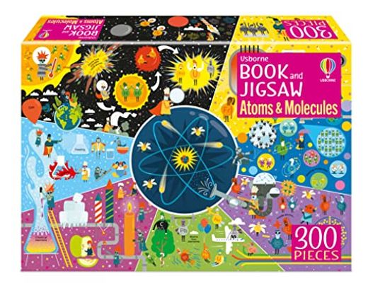 Usborne Book and Jigsaw Atoms and Molecules (in English)