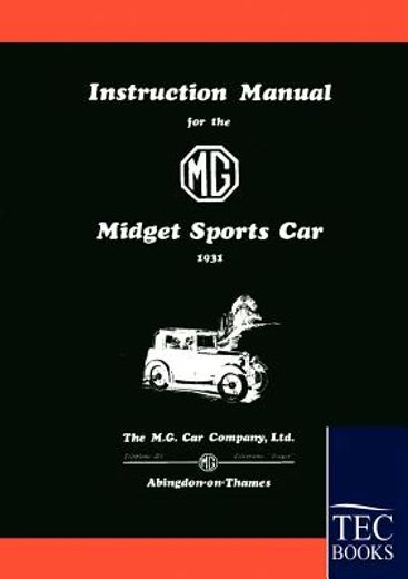 instruction manual for the mg midget sports car