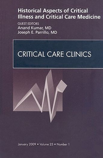 Historical Aspects of Critical Illness and Critical Care Medicine, an Issue of Critical Care Clinics: Volume 25-1 (en Inglés)