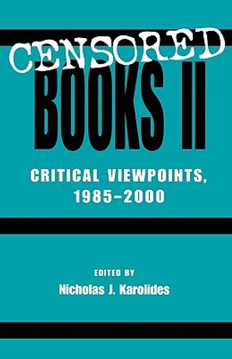 censored books 2,critical viewpoints 1985-2000